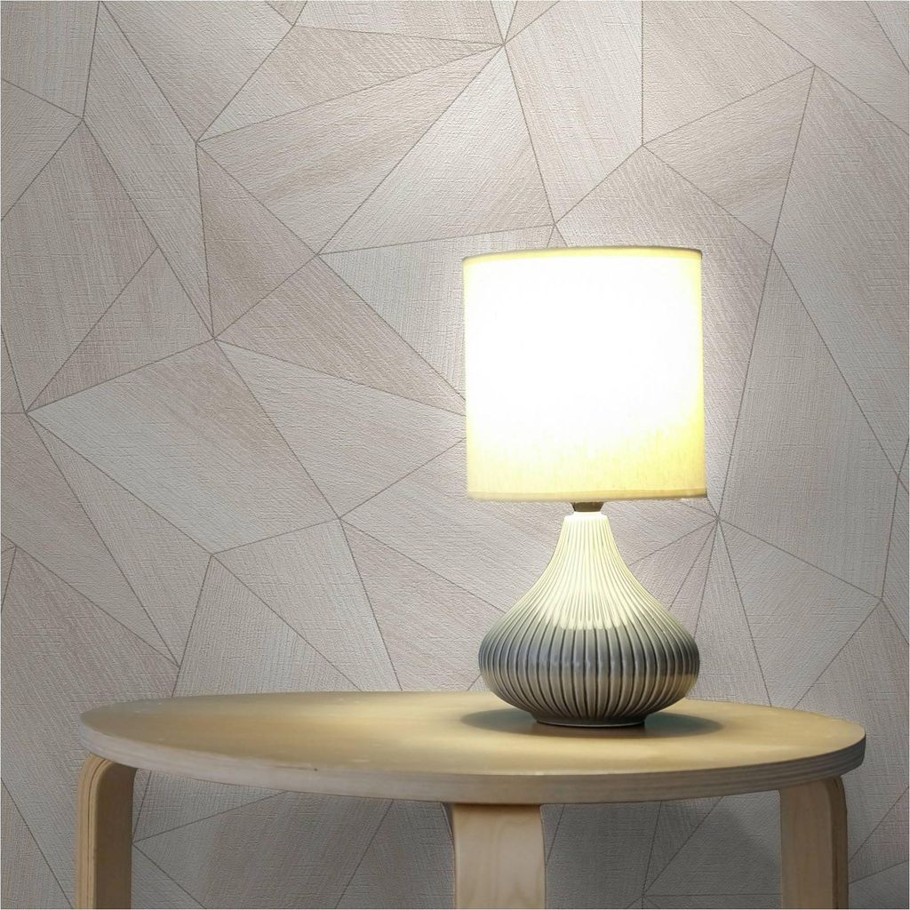 Tapete Grafik M1-No.11392 Vliestapete Struktur Beige Creme Wohnzimmer Schlafzimmer