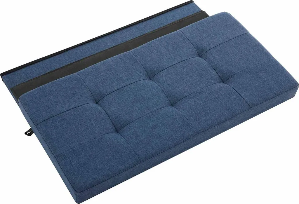 Banc d'appoint bleu marine 76 cm pour optimiser l'espace de vie - 6
