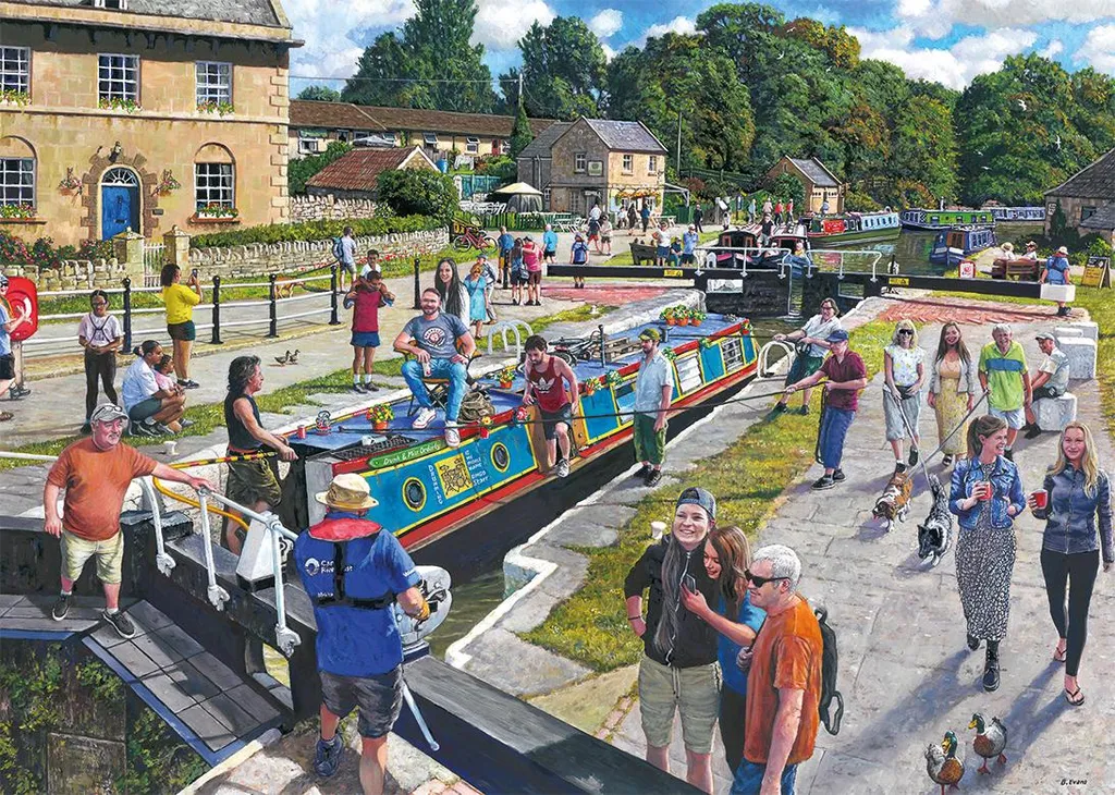 Puzzle 1000 pièces Wiltshire Waterways - Activité Détente et Bien-être