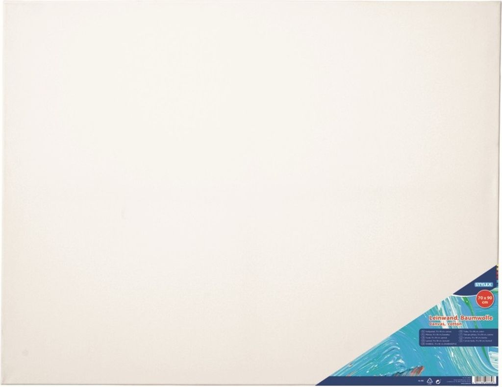 Stylex 28665 Leinwand, 70 x 90 cm - weiß - 100 % Baumwolle Produktbild 