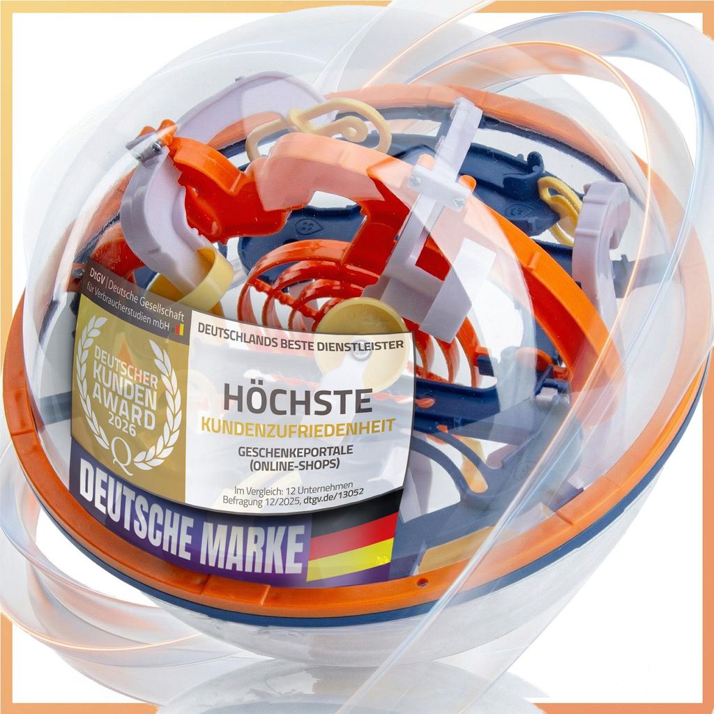 3D Kugellabyrinth - Kugelspiel Magic Maze Kugel-Labyrinth Puzzle Ball Geschicklichkeitsspiel - Variante: Medium