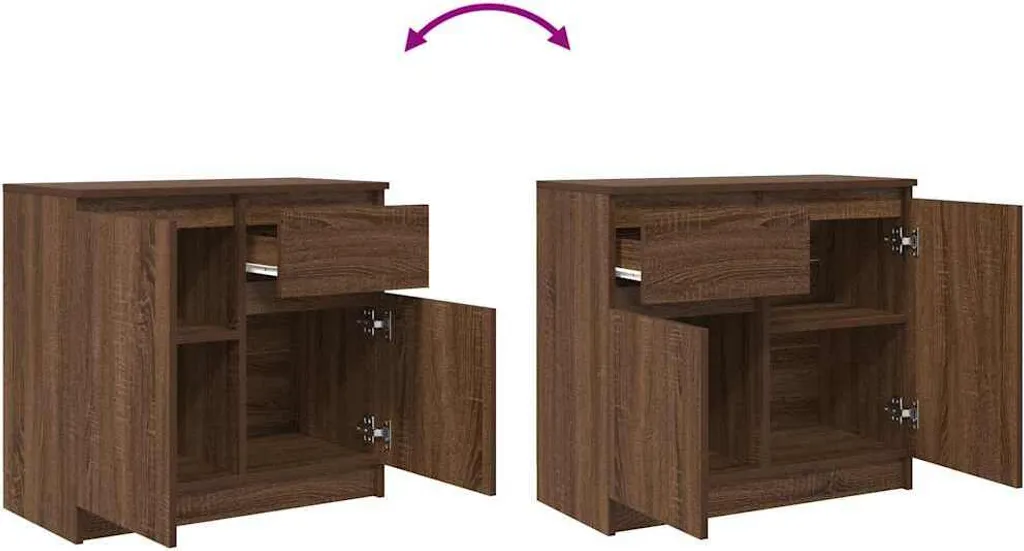 Credenza marrone in pannello truciolato | Maisons du Monde