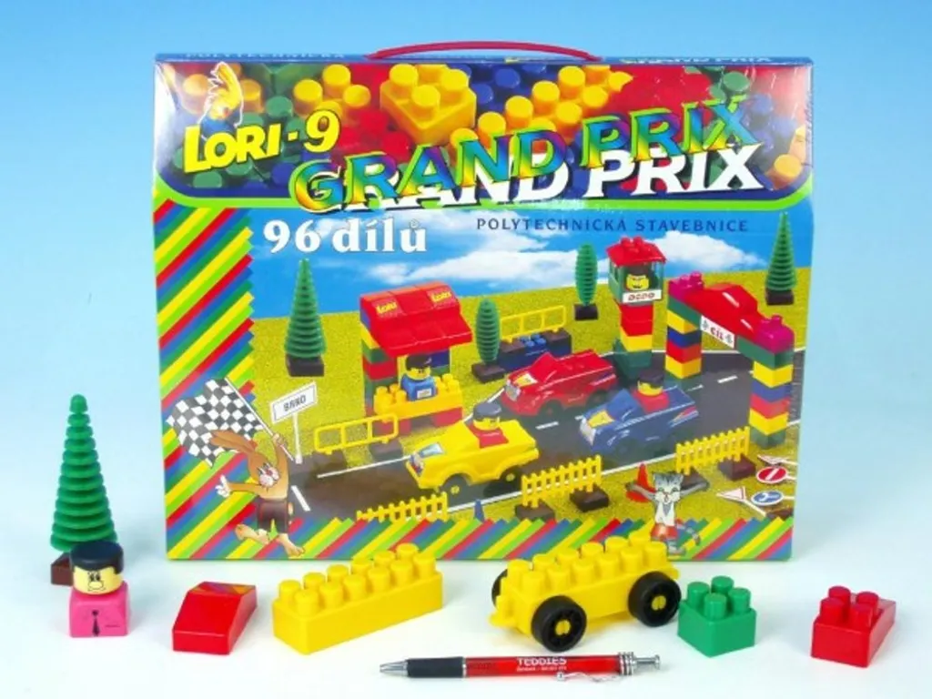 Jeu de construction en plastique LORI 9 avec boîte de 96 briques - 3