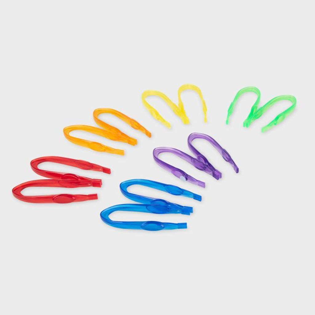 TickiT Pinzetten Spielzeug Set - Translucent Colour Tweezers - Lernspielzeug