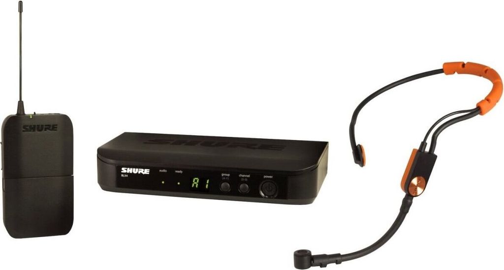 Shure PG Wireless BLX14E Funksystem mit SM31 Headset-Kondensatormikrofon