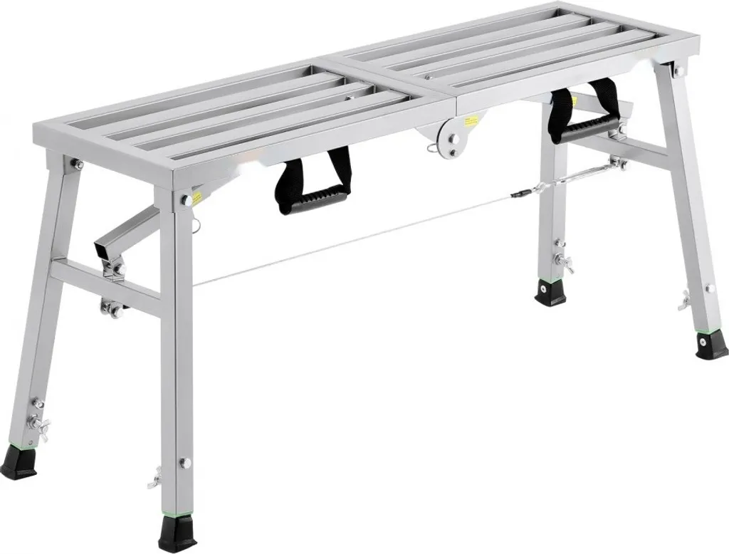 Plateforme de travail réglable 500-740 mm escabeau robuste 180 kg