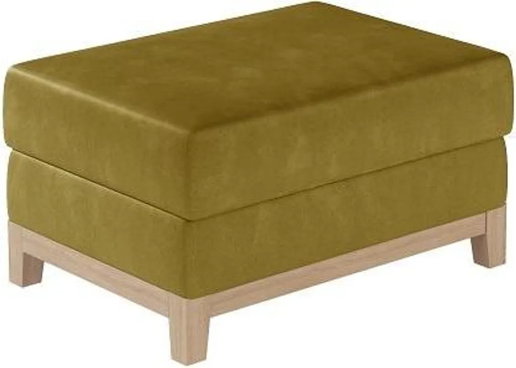 Pouf Ottomane Design et Tabouret de Pied Velours pour Salon Chic