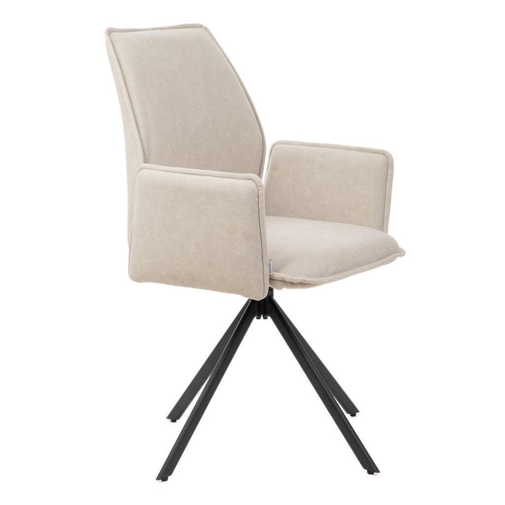 HOMLA LUGRO otočná stolička béžová 54x60x91cm Obrázok produktu 