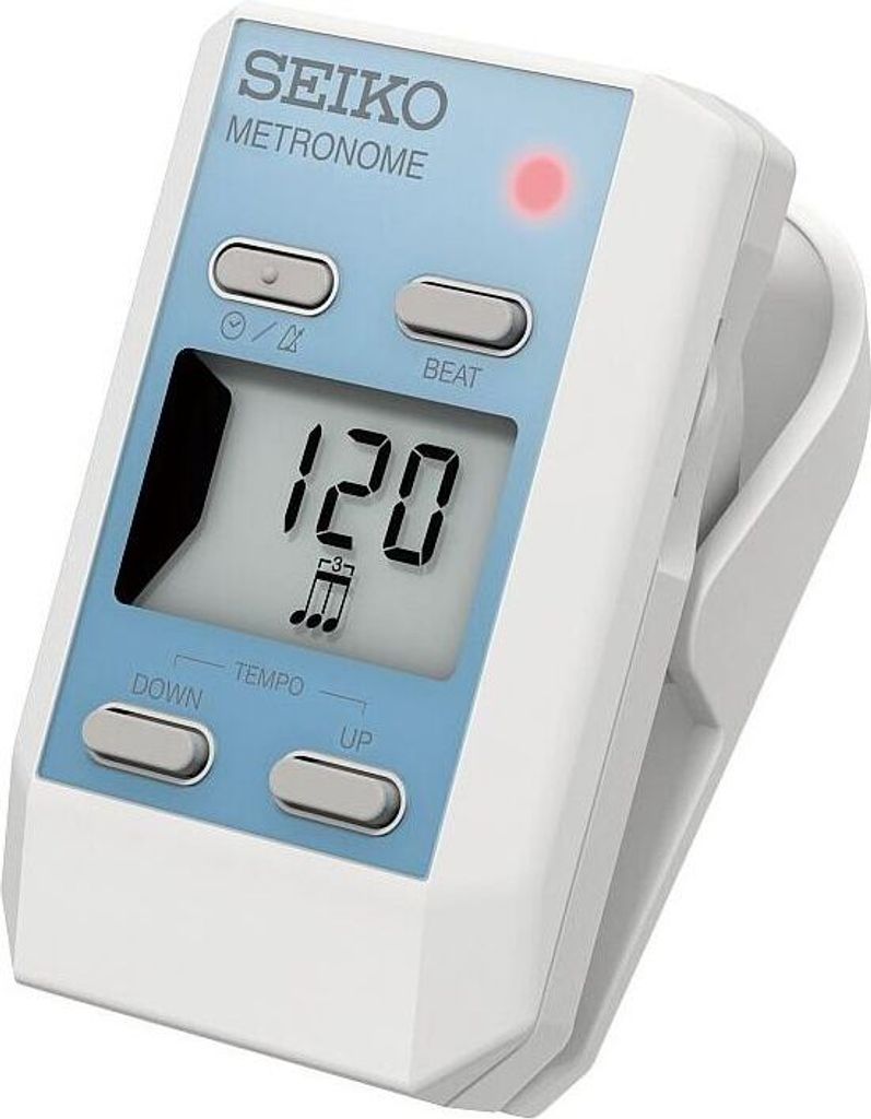 Seiko Metronom DM51 aufsteckbar mit LCD-Display, 30-250 BPM und Uhr