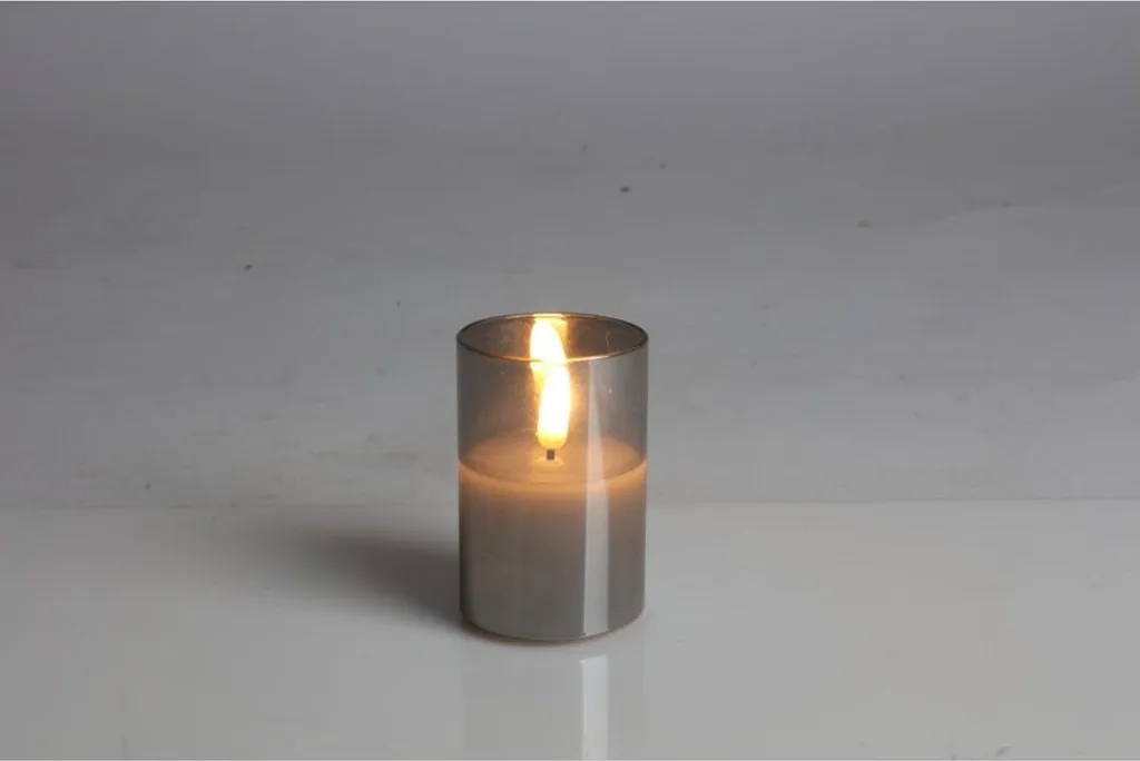 Décoration de Table Mariage et Fête : Pack 12 Bougies LED en Verre