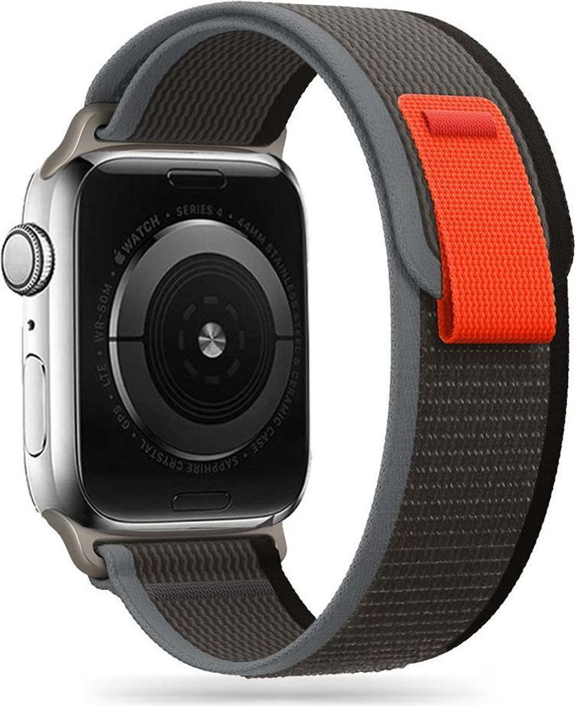 Armband Tech Protect Nylon für Apple Watch 4/ 5/ 6/ 7/ 8/ SE/ SE 2022 (38 / 40 / 41mm), Schwarz