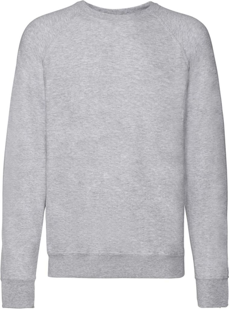 Fruit of the Loom - Pullover für Herren Raglanärmel FK3269 (M) (Grau meliert)