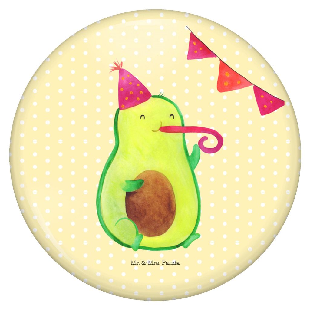 Mr. & Mrs. Panda Badge Avocado Party - Gelb Pastell - Geschenk, Anstecker, Happy Birthday, Pin, Abi, Button, Geburtstag, Ansteck-Button, Plakette, ...