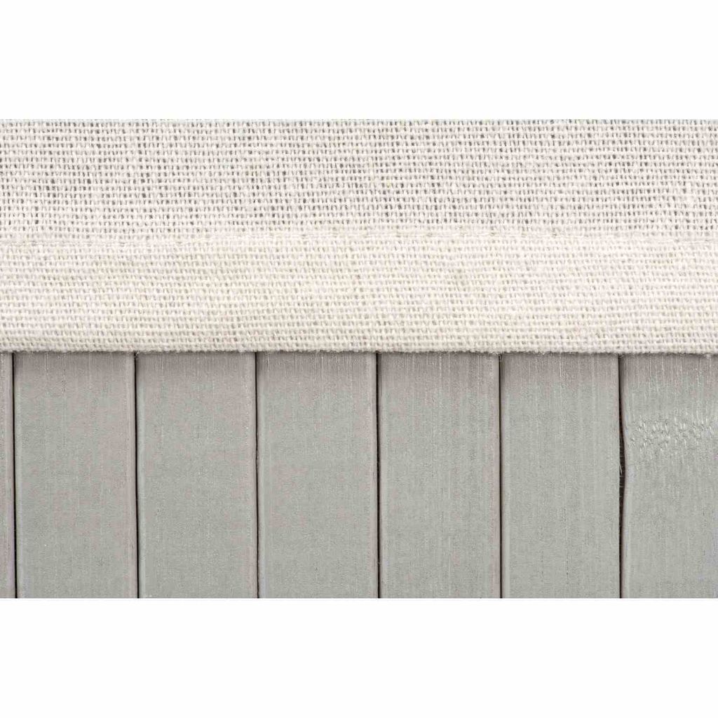 WohnDirect Wschekorb mit Deckel BAMBOO Hellgrau 150 L