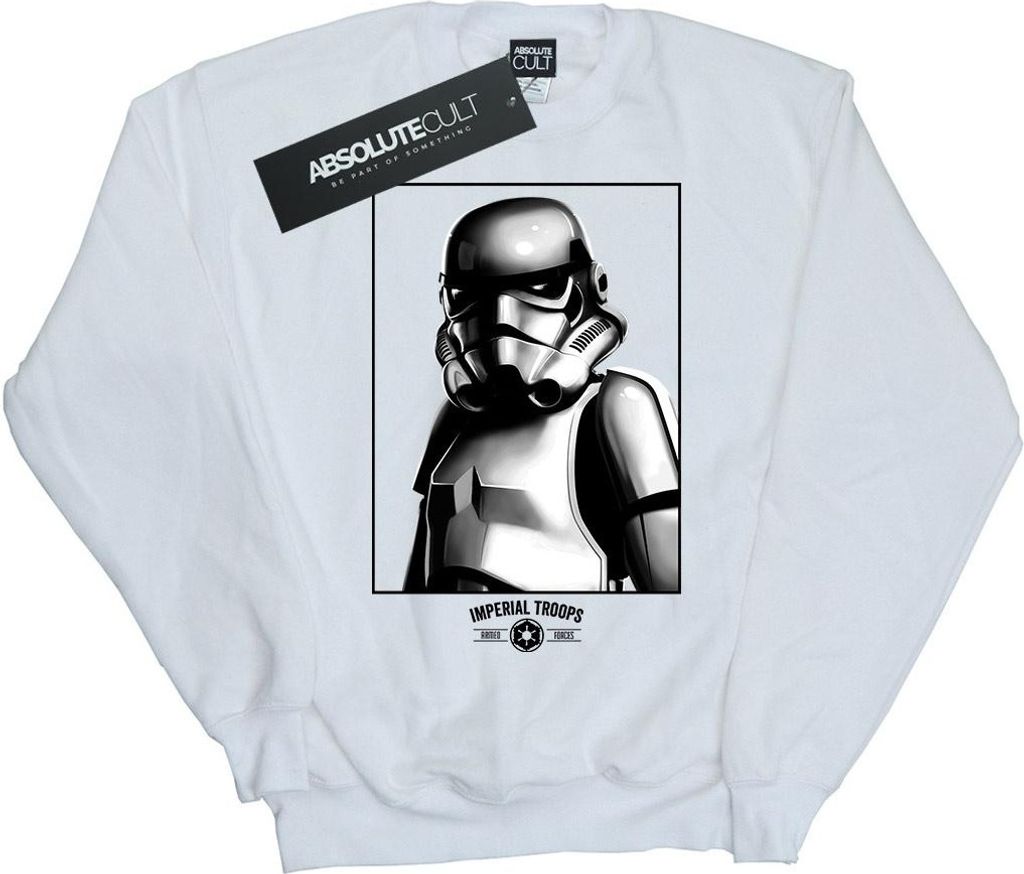 Star Wars - "Imperial Troops" Sweatshirt für Herren BI45528 (XL) (Weiß)