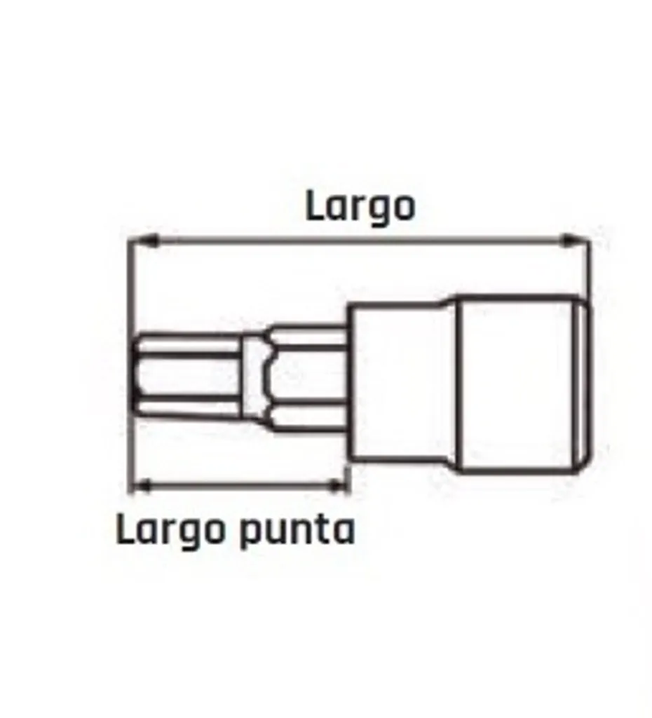 Bussola Esagonale 7mm Tengtools 117450304 - 1/2" x 100mm Acciaio S2