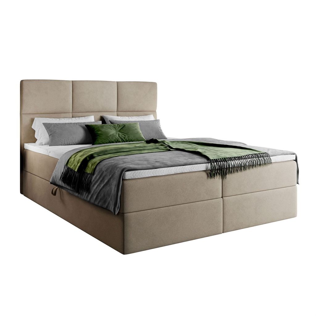 CROSS Kontinentalbett mit Matratze und Topper, 160x200 Jasmine 22