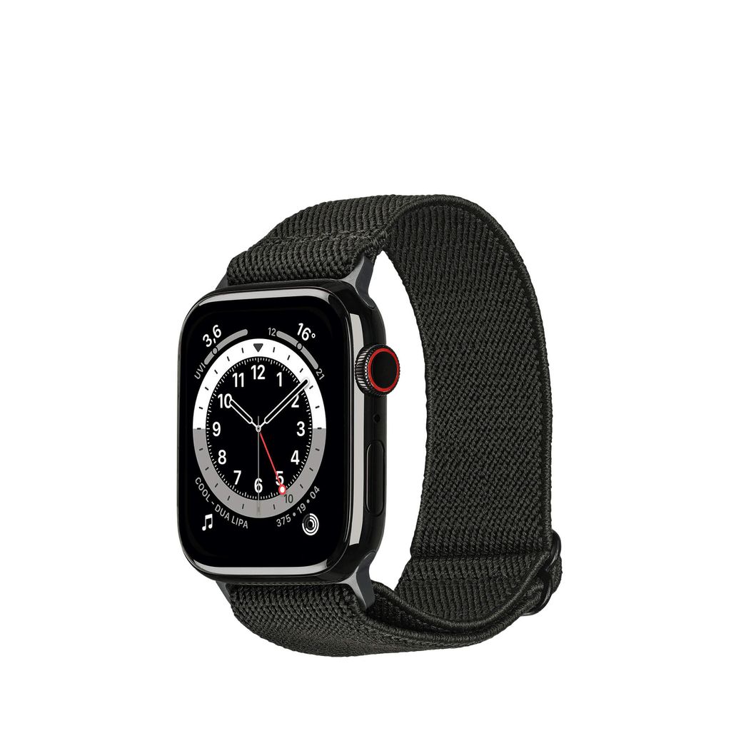 ARTWIZZ WatchBand Flex für Apple Watch Ultra / 2 (49mm), 8-7 (45mm), 6-4 & SE (44mm), 3-1 (42mm) - Textil Uhrenarmband - Space-Grau