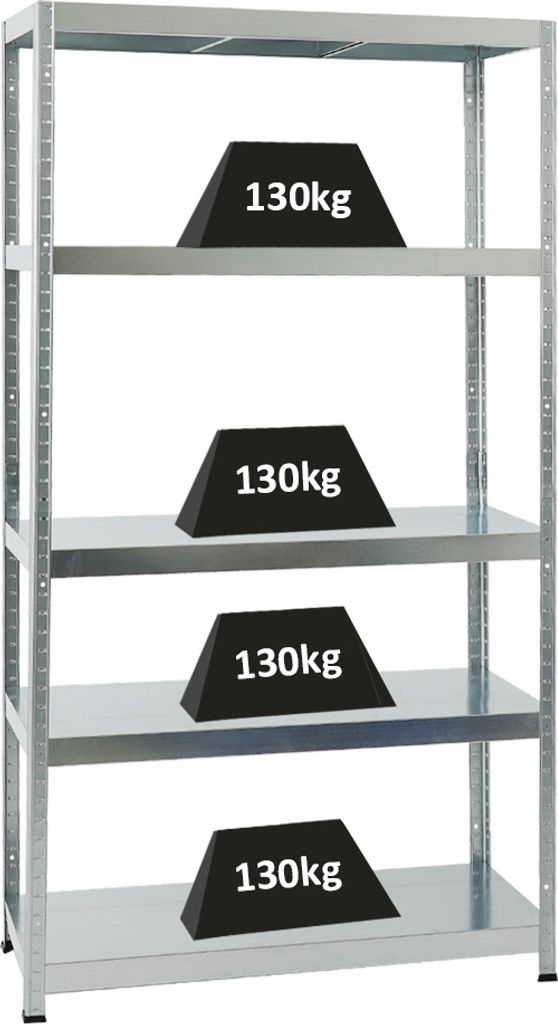 Schwerlastregal Steel Eagle  | HxBxT 180x100x40 cm |  Produktbild 