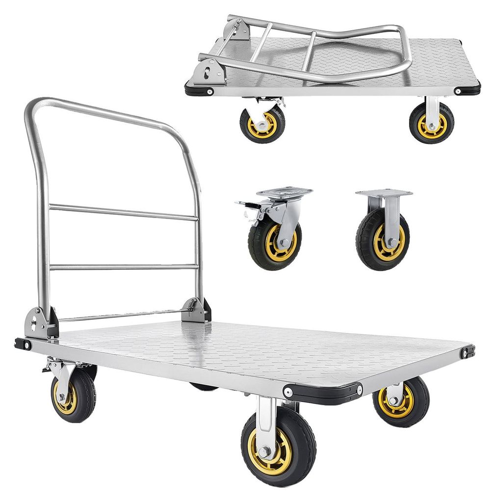 Chariot à plate-forme pliable VEVOR 907 kg, chariot de Image du produit 
