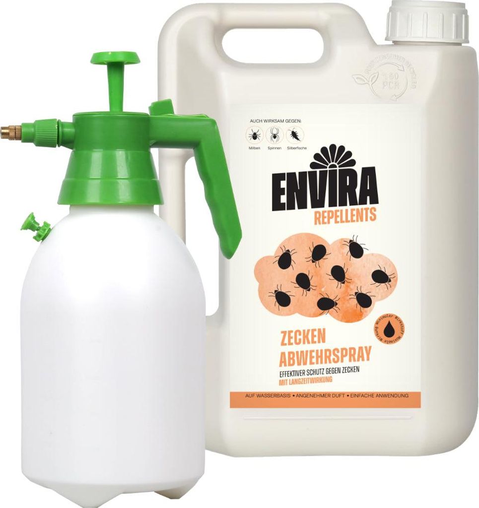 Envira Zecken Abwehrspray 2L mit Drucksprüher