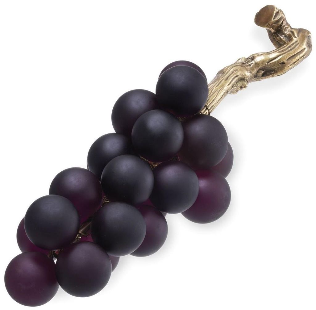 Casa Padrino Luxus Glas Deko Objekt Weintrauben Lila / Produktbild 