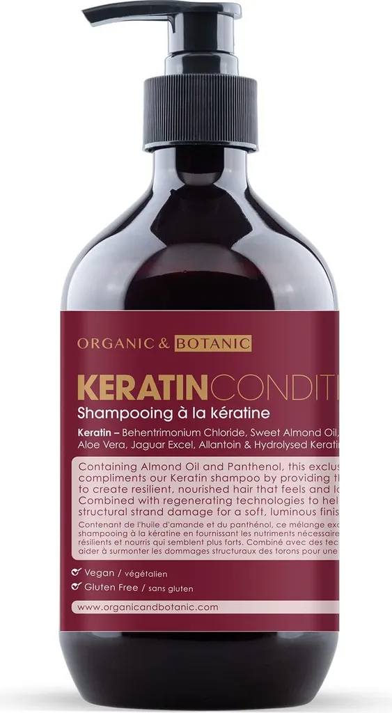 Organic & Botanic Ob Keratin Conditioner 500 Ml - Lusso Bio per Capelli