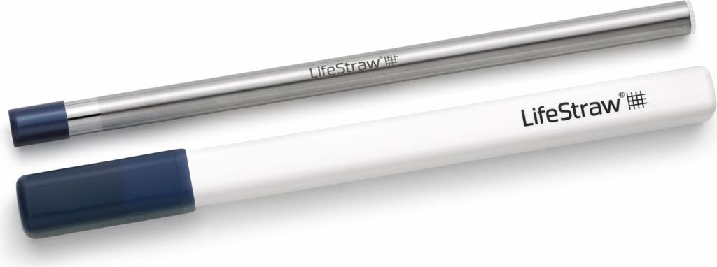 LifeStraw Sip - Wasserfilter-Strohhalm aus Edelstahl midnight blue