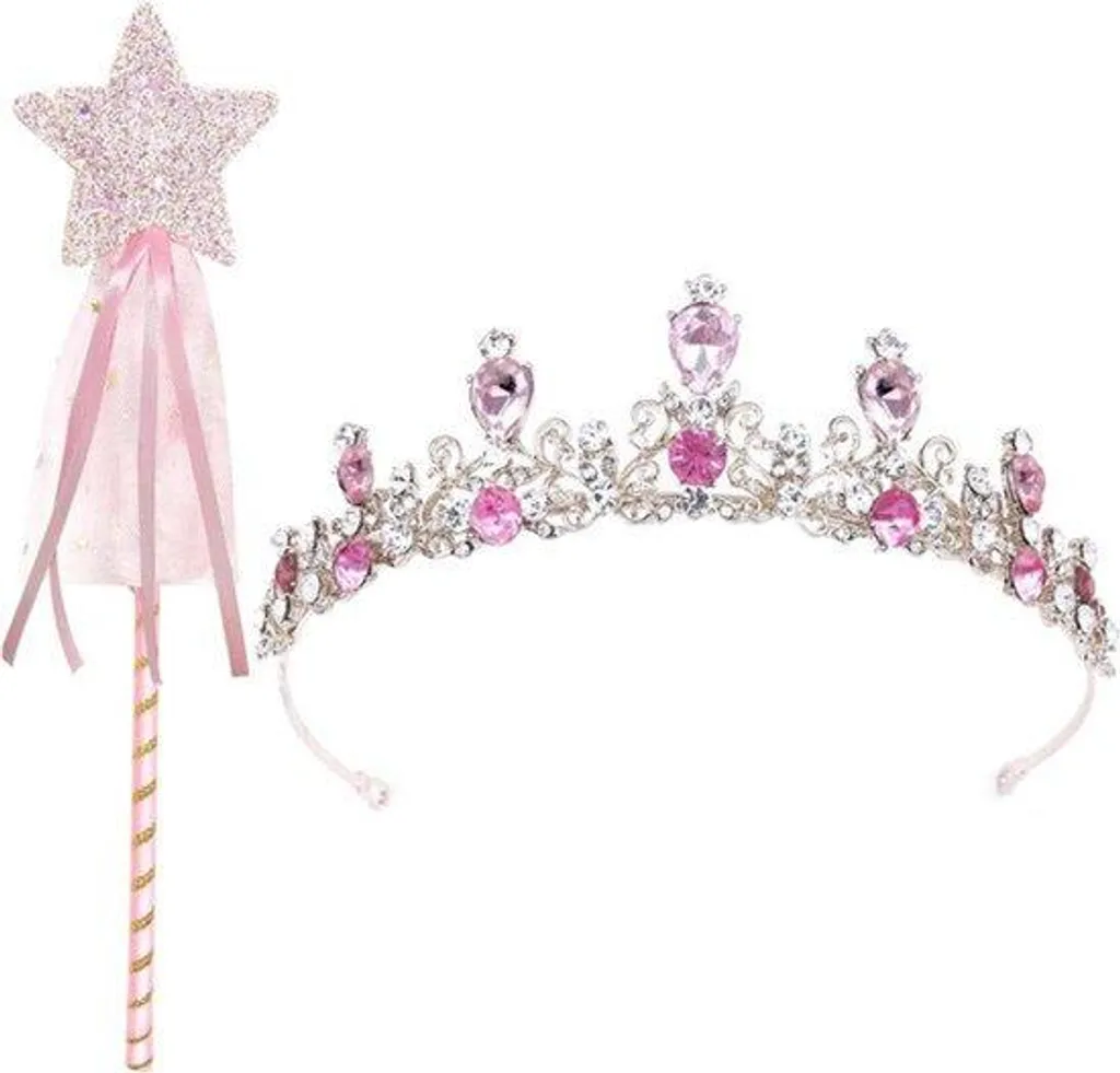 Couronne enfant en cristaux brillants - Bijou de tête robuste et léger
