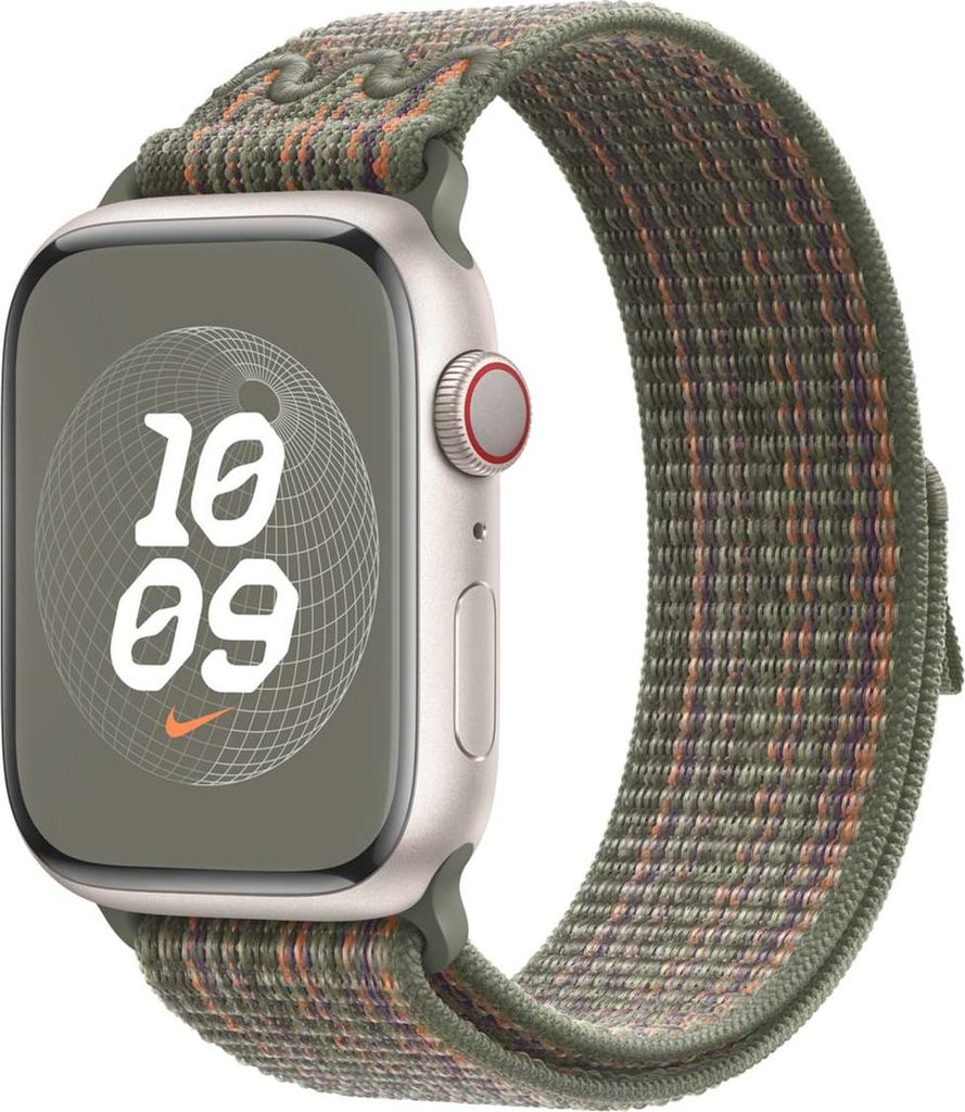 Apple Nike Sport Loop Armband SequoiaOrange 42444549mm Image du produit 