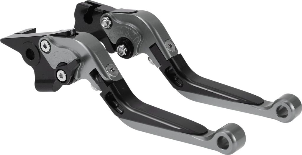 Lang Kurz Bremskupplungshebel für Yamaha MT-07 2014-2022 Einstellbarer Motorradlenker Bremshebel Aluminiumlegierung Titan Kopf Schwarzer Griff 1 Paar
