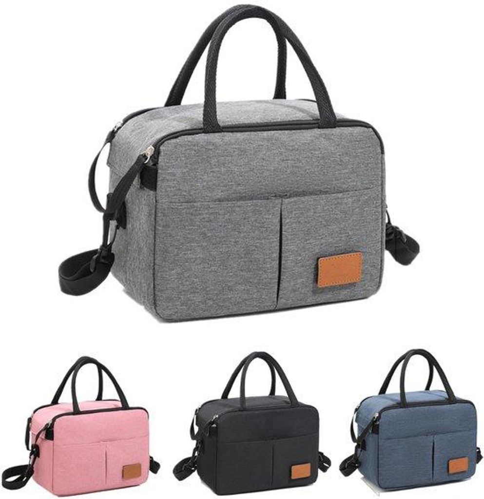 Isolierte graue Lunchbox, wasserdicht, thermisch, für Arbeit