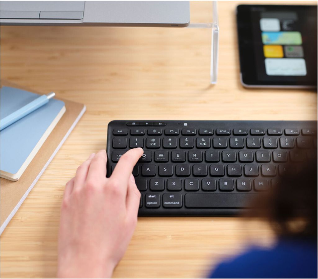 TRUST Trust Lyra clavier de bureau USB + RF sans fil + Image du produit 