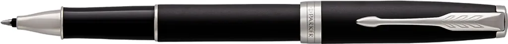 Stylo Roller de Luxe Parker Sonnet Noir Mat avec Finitions Palladium