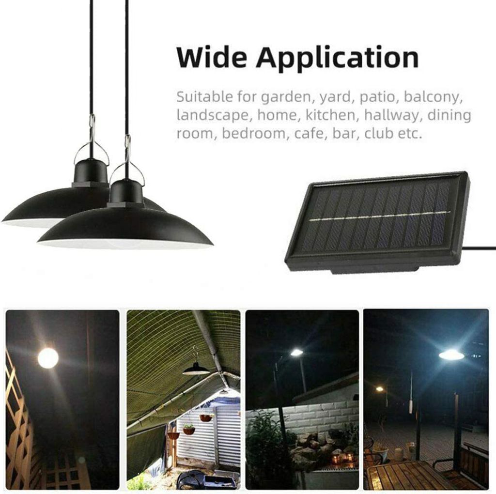 Außen Solarlampe Solar Pendelleuchte IP65 Wasserdichte Produktbild 7