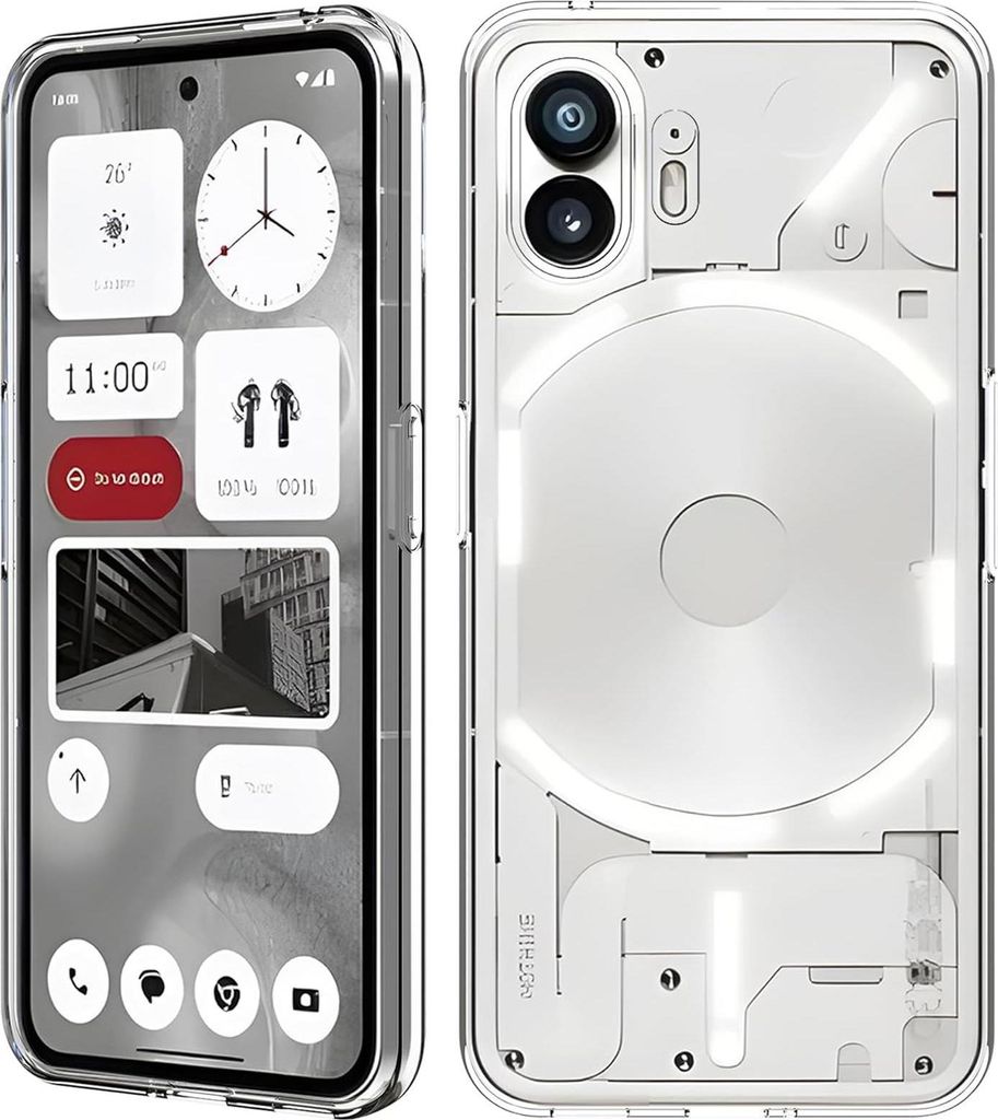 Schutzhülle für Nothing Phone 2 Hülle Transparent Slim Cover Clear Case