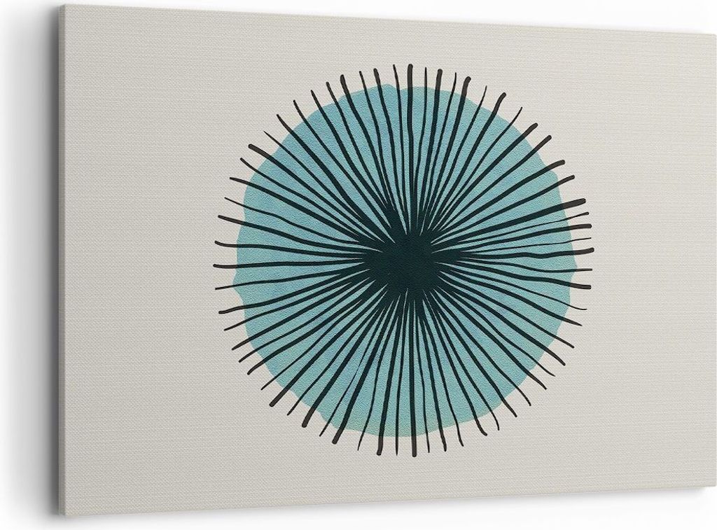 Bild auf Leinwand - Leinwandbild - Einteilig - Auge Abstraktion Modern - 100x70cm - Wand Bild - Wanddeko - Wandbilder - Leinwanddruck - Bilder - Wa...