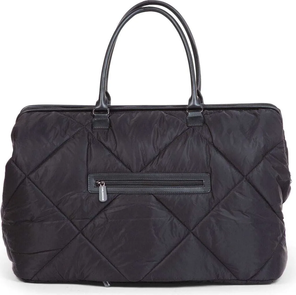 Sac à Langer Maternité Matelassé Noir pour Sorties et Week-end Bébé - 3