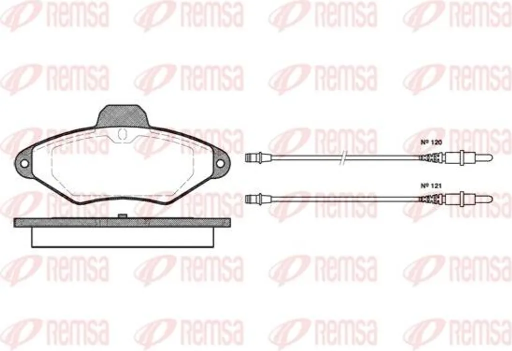 Plaquettes de frein REMSA 0438.04 pour Xantia - Qualité OE 425114