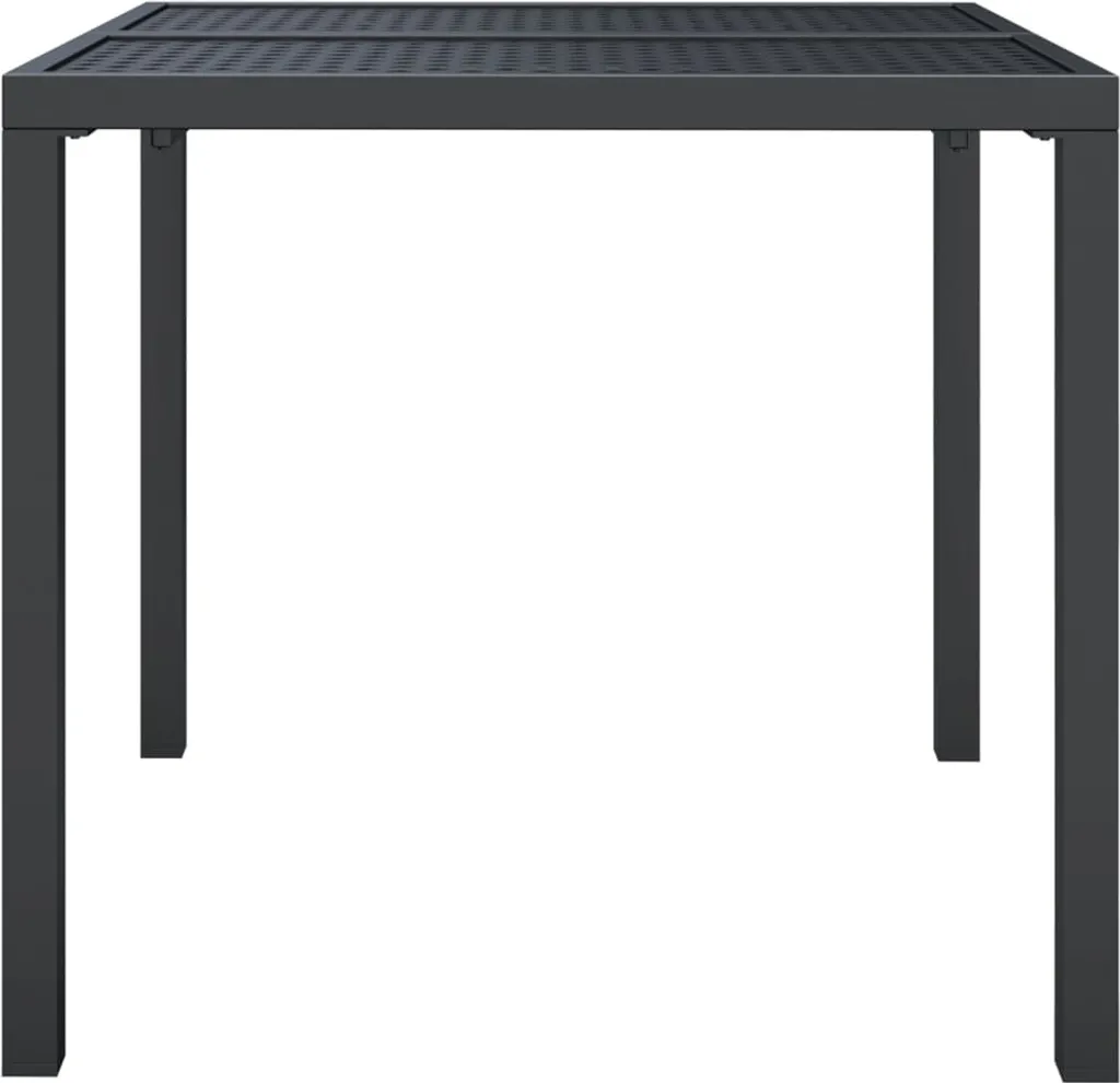 Tavolo Professionale 80x80 Acciaio Antracite vidaXL - Arredo Esterno Bar - 5