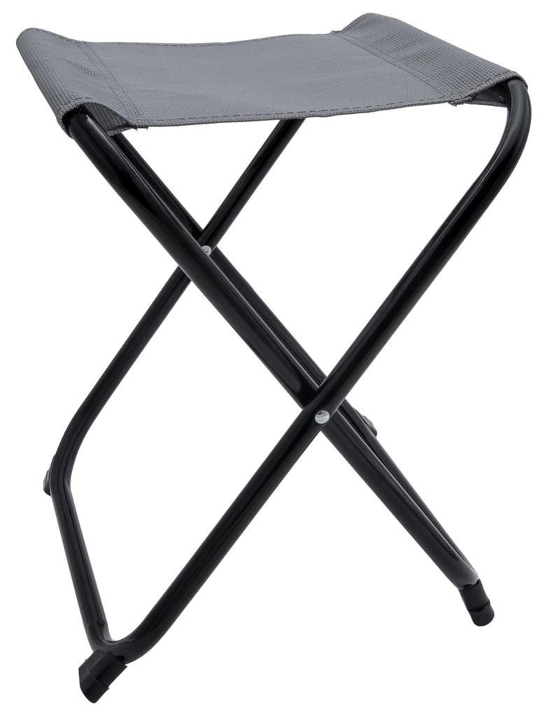 3.00 Kleiner Klapphocker Metall mit Bezug in grau - ca. 32 Produktbild 