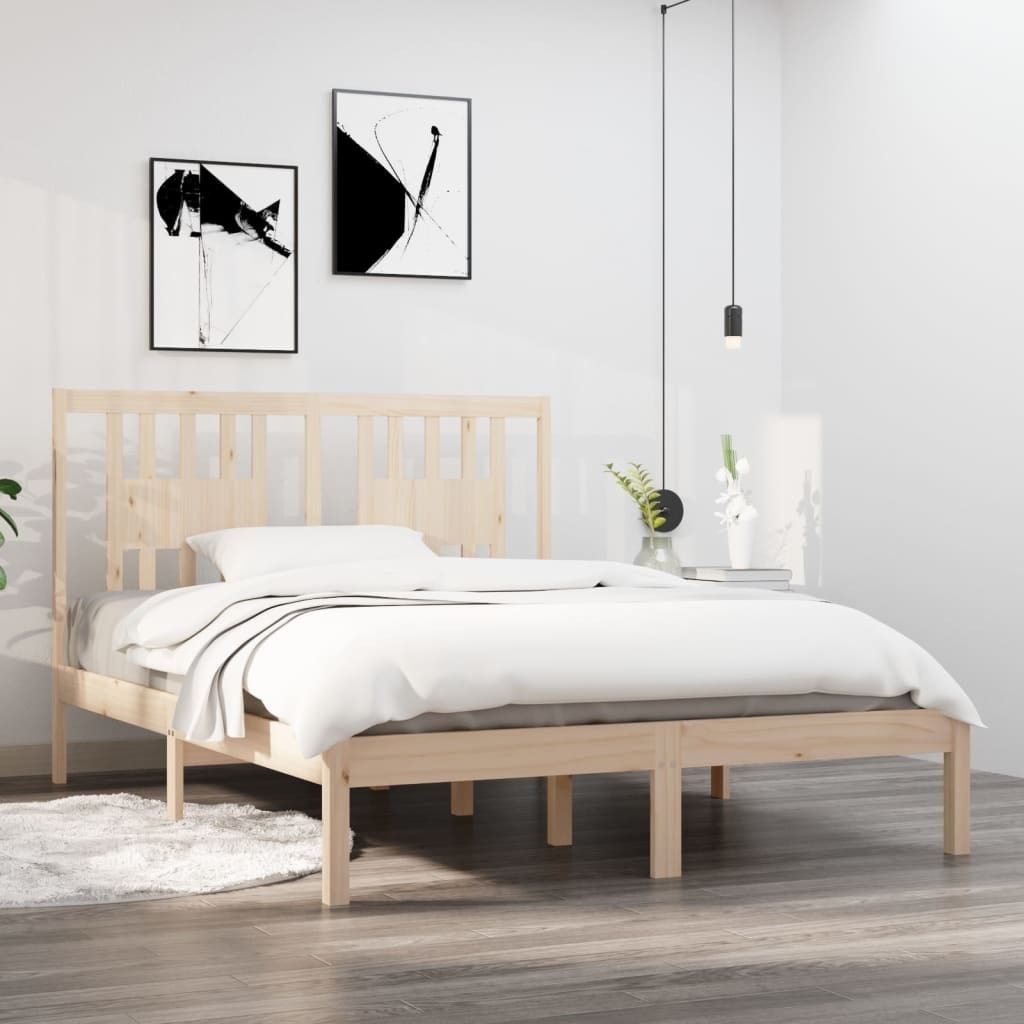 Maison Exclusive - Massivholzbett 135x190 cm