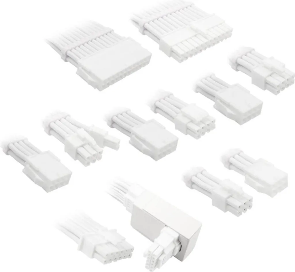 Solution Cable Management Kit Extension 12V-2x6 Kolink Core Pro Blanc