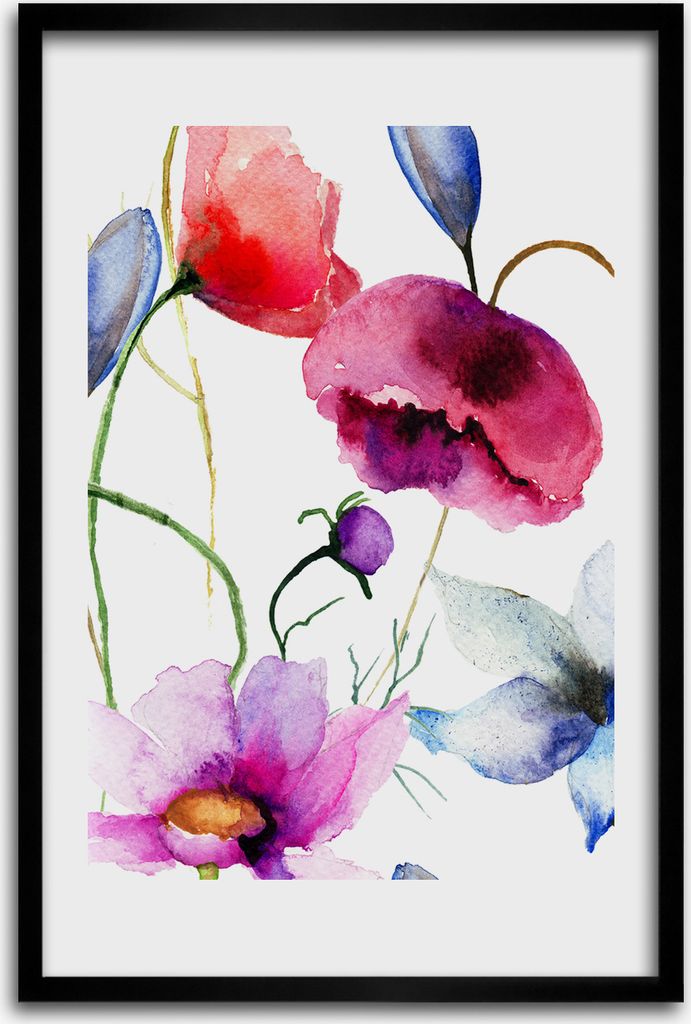 Bild - Bilderrahmen - 40 cm x 60 cm - MDF - Rahmen - Wandkunst - Maki