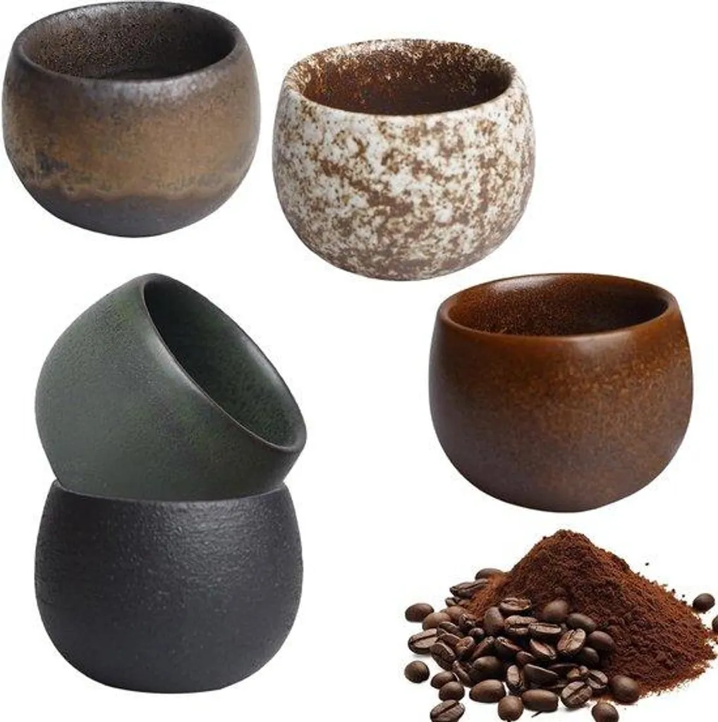 Théière et Cafetière en Porcelaine de 50ml - Lot Artisanal Haute Qualité