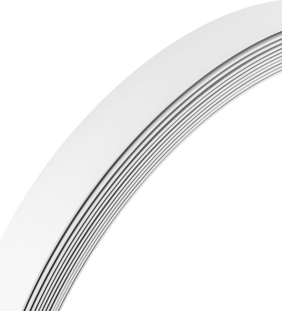 BARRA PIATTA 20X2X1000M PVC BIANCO