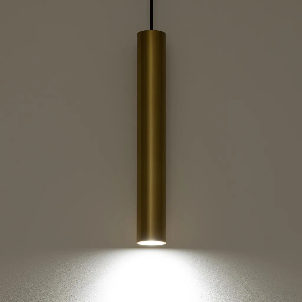 Lustre EYE 1xGU10 Laiton - Solution Éclairage Design pour Plafonds Hauts - 5