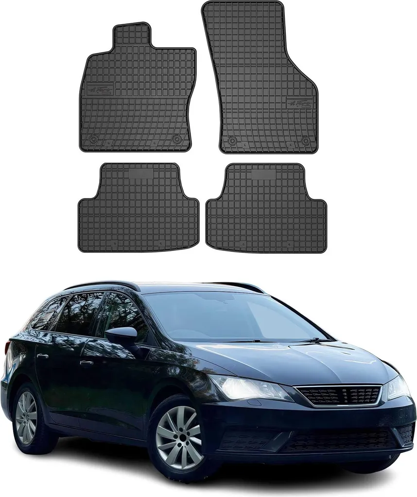 Set 4 Tappetini Seat Leon 2012-2025 | Gomma TPE Inodore e Sicura