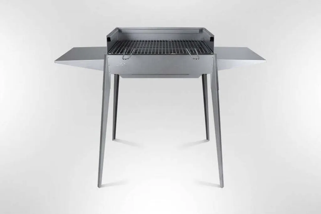 Barbecue charbon de bois El Gaucho Asado en inox avec grille réglable