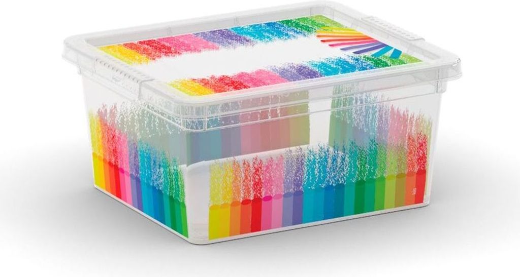 KIS 8013183085896, Aufbewahrungsbox, Mehrfarbig, Rechteckig, Muster, 2 l, 165 mm